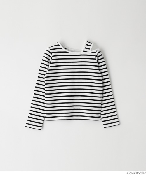 coca（coca）（コカ）の「キッズ アシメオープンショルダートップス（Tシャツ/カットソー・キッズ・ライトブルー/ブラック/その他1・120/150/140/130）」の18枚目の写真