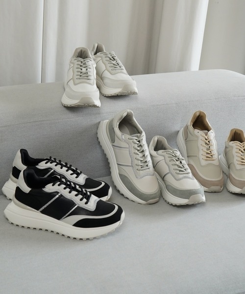 Lucida（ルシーダ）の「Asterism/バイカラー厚底スニーカー（スニーカー・レディース・ブラウン系その他/ブラック/アイボリー/グリーン系その他・38/37/36/35/40/39）」の5枚目の写真