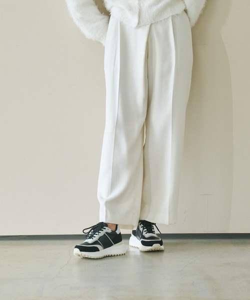 Lucida（ルシーダ）の「Asterism/バイカラー厚底スニーカー（スニーカー・レディース・ブラウン系その他/ブラック/アイボリー/グリーン系その他・38/37/36/35/40/39）」の15枚目の写真