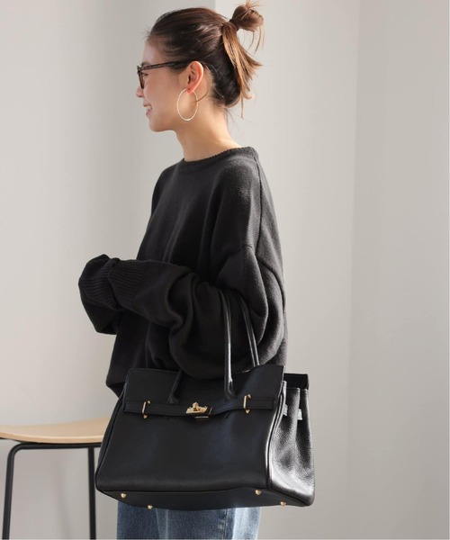 LOGAN knitting mills(ローガンニッティングミルズ)の「《追加》別注【LOGAN Knitting Mills】*RELUMEジャカードニットプルオーバー(ニット/セーター・レディース・チャコールグレー/ブラック・FREE)」の10枚目の写真