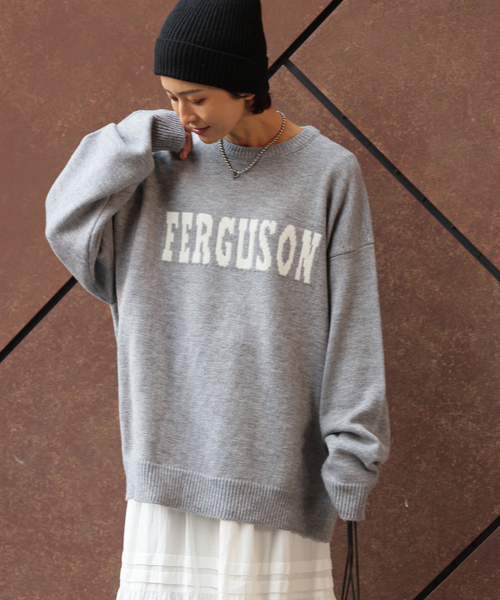 追加》別注【LOGAN Knitting Mills】*RELUMEジャカードニットプル