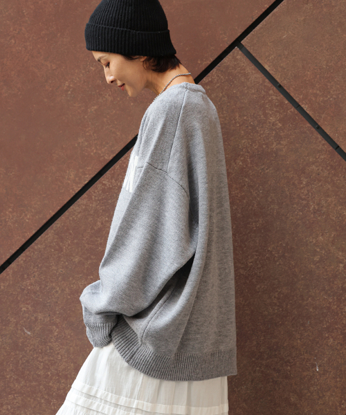 追加》別注【LOGAN Knitting Mills】*RELUMEジャカードニットプル