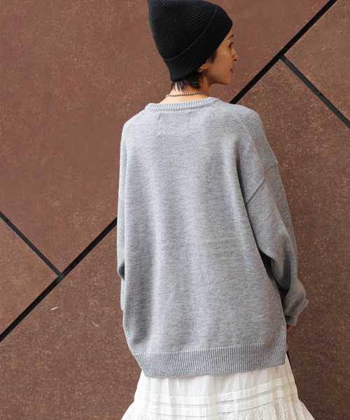 追加》別注【LOGAN Knitting Mills】*RELUMEジャカードニットプル