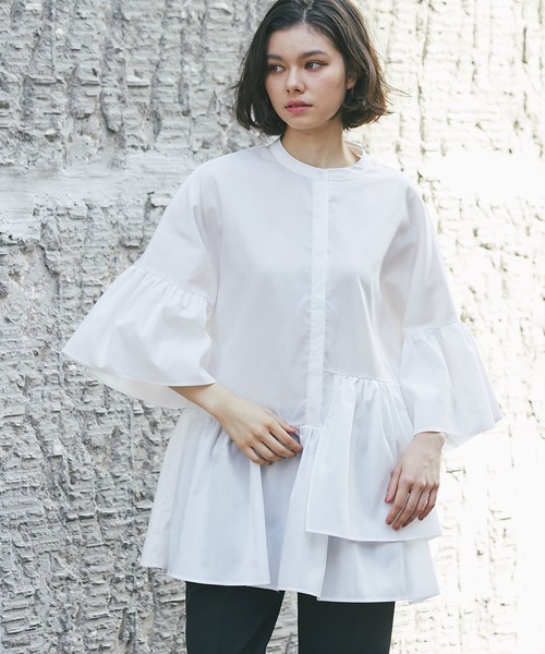 新品☆SMILE ORCHID 7袖チュニック ブラック ORCHID チュニック