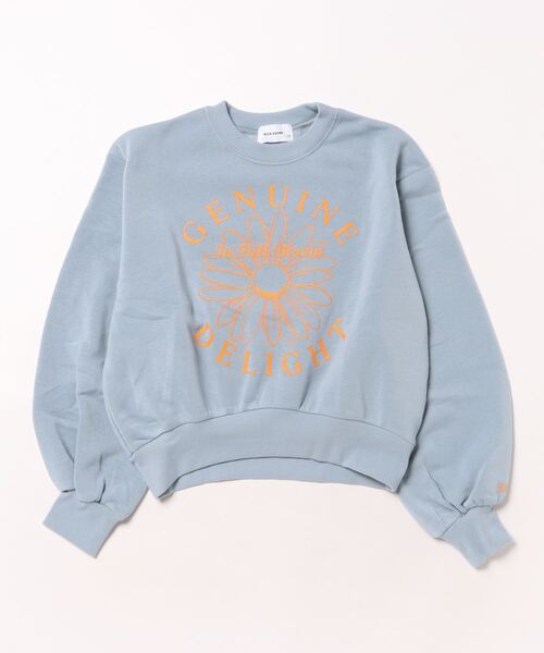 RiCO SUCRE（リコシュクレ）の「RiCO SUCRE/リコシュクレ　フラワープリントプルオーバー（スウェット・キッズ・サックスブルー/アイボリー/杢グレー・160/150/140/130）」の15枚目の写真