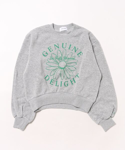 RiCO SUCRE（リコシュクレ）の「RiCO SUCRE/リコシュクレ　フラワープリントプルオーバー（スウェット・キッズ・サックスブルー/アイボリー/杢グレー・160/150/140/130）」の14枚目の写真