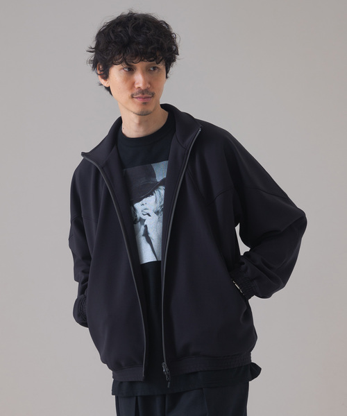 EDIFICE(エディフィス)の「ダブルニット トレーニングブルゾン(その他トップス・メンズ・ブラック/グリーン系その他・MEDIUM/LARGE)」の4枚目の写真