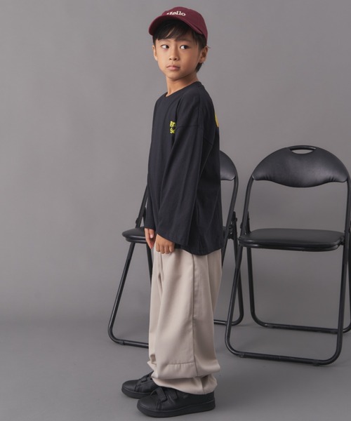 Auntie Rosa(アンティローザ)の「ROLLING SHINE プリントロンTEE(Tシャツ/カットソー・キッズ・ミント/オフホワイト/ブラック・130/140/150/160)」の6枚目の写真