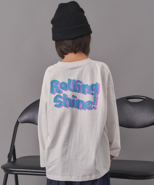 Auntie Rosa(アンティローザ)の「ROLLING SHINE プリントロンTEE(Tシャツ/カットソー・キッズ・ミント/オフホワイト/ブラック・130/140/150/160)」の20枚目の写真
