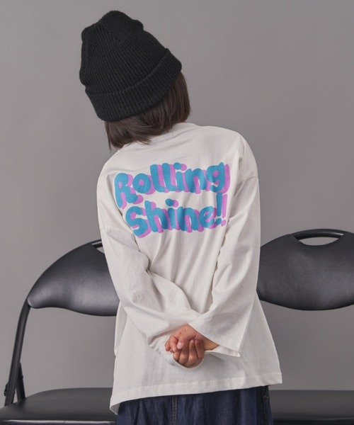 Auntie Rosa(アンティローザ)の「ROLLING SHINE プリントロンTEE(Tシャツ/カットソー・キッズ・ミント/オフホワイト/ブラック・130/140/150/160)」の22枚目の写真