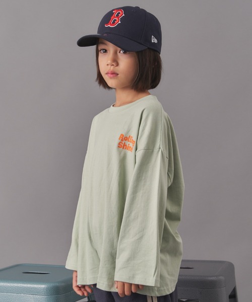 Auntie Rosa(アンティローザ)の「ROLLING SHINE プリントロンTEE(Tシャツ/カットソー・キッズ・ミント/オフホワイト/ブラック・130/140/150/160)」の11枚目の写真