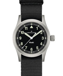 HAMILTON | HAMILTON [ハミルトン] 腕時計 Khaki Field （カーキ フィールド）  クオーツ 33MM ブラック×ブラック(アナログ腕時計)