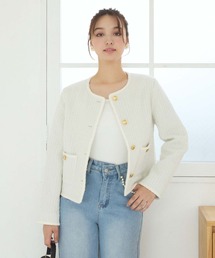 fifth | ツイードノーカラージャケット(ノーカラージャケット)