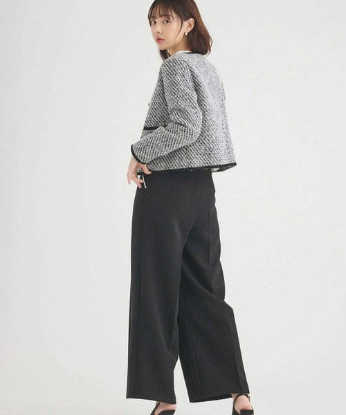 fifth（フィフス）の「ツイードノーカラージャケット（ノーカラージャケット・レディース・ブラック/ホワイト/ブラックミックス・M）」の22枚目の写真