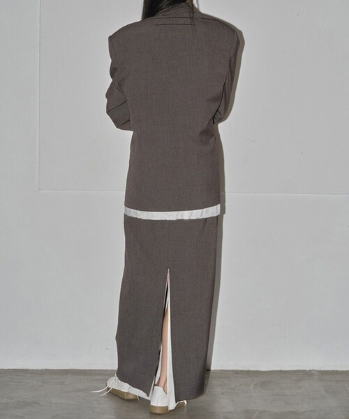 TODAYFUL（トゥデイフル）の「【TODAYFUL/トゥデイフル】Over Shoulder Jacket/オーバーショルダージャケット/セットアップ可能（テーラードジャケット・レディース・オリーブ/ダークグレー・38/36）」の7枚目の写真