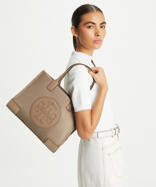 TORY BURCH（トリーバーチ）の「エラ スモール トート（トートバッグ・レディース・グレイッシュベージュ/ブラック/グリーン/ネイビー・ONE SIZE）」の11枚目の写真