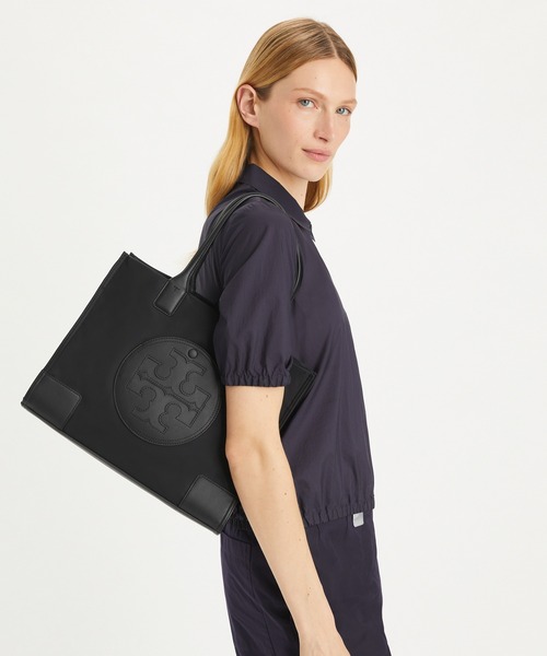 TORY BURCH（トリーバーチ）の「エラ スモール トート（トートバッグ・レディース・グレイッシュベージュ/ブラック/グリーン/ネイビー・ONE SIZE）」の6枚目の写真