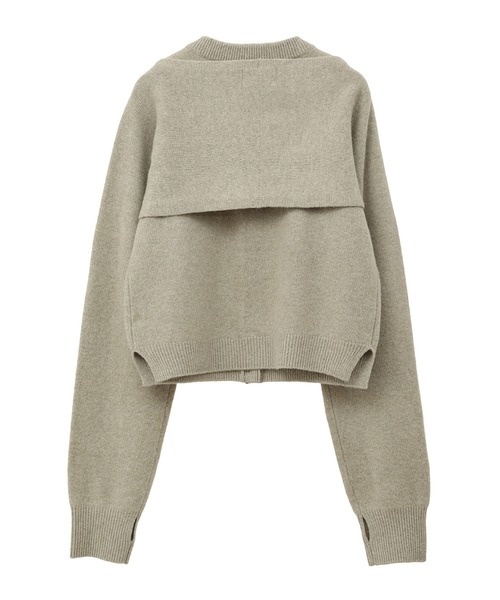 CLANE ARRANGE KNIT TOPS グレー 24AW 完売品 CLANE ARRANGE KNIT TOPS グレー 24AW 完売品