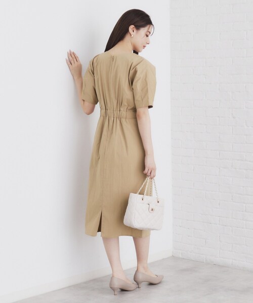 エフデ♡ワンピース確認用 セール】Vネックタックナローワンピース【洗濯機洗い可】（ワンピース