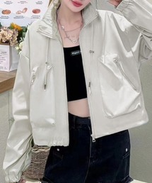 ドロストショートブルゾン