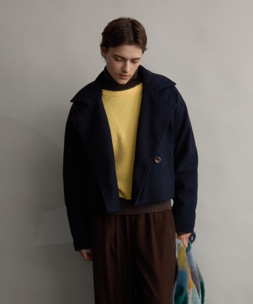 Aunt Marie's（アントマリーズ）の「スタンドカラー3WAYクロップドジャケット（その他アウター・レディース・ネイビー/ブラック/グレイッシュベージュ・FREE）」の16枚目の写真