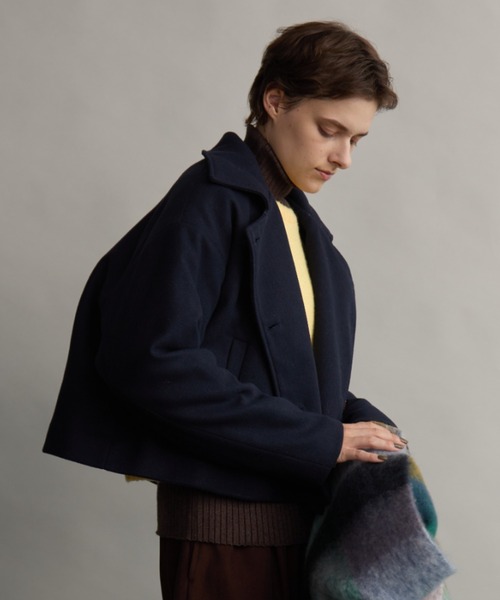 Aunt Marie's（アントマリーズ）の「スタンドカラー3WAYクロップドジャケット（その他アウター・レディース・ネイビー/ブラック/グレイッシュベージュ・FREE）」の18枚目の写真