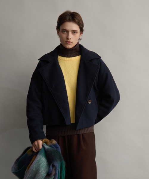 Aunt Marie's（アントマリーズ）の「スタンドカラー3WAYクロップドジャケット（その他アウター・レディース・ネイビー/ブラック/グレイッシュベージュ・FREE）」の19枚目の写真