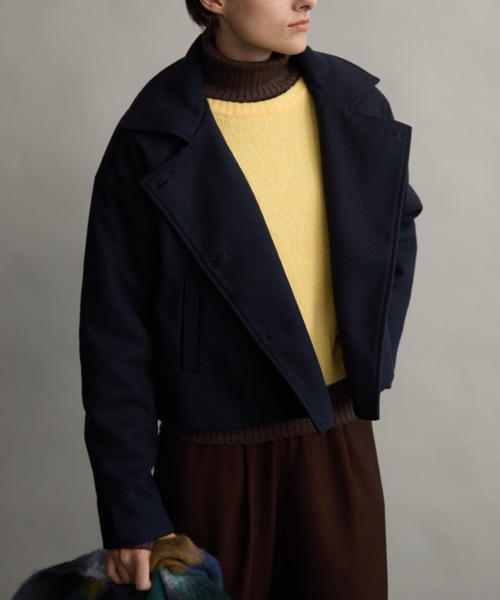 Aunt Marie's（アントマリーズ）の「スタンドカラー3WAYクロップドジャケット（その他アウター・レディース・ネイビー/ブラック/グレイッシュベージュ・FREE）」の20枚目の写真