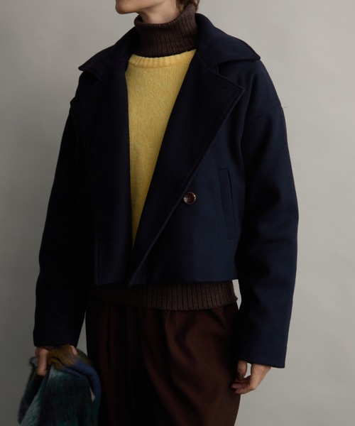 スタンドカラー3WAYクロップドジャケット（その他アウター）｜Aunt