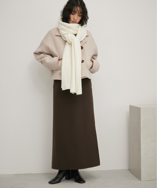 スタンドカラー3WAYクロップドジャケット（その他アウター）｜Aunt