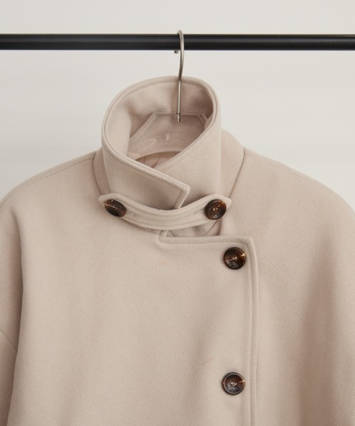 ✳︎45R 3wayコットンシャツジャケット　カシュクール　スタンドカラー スタンドカラー3WAYクロップドジャケット（その他アウター）｜Aunt