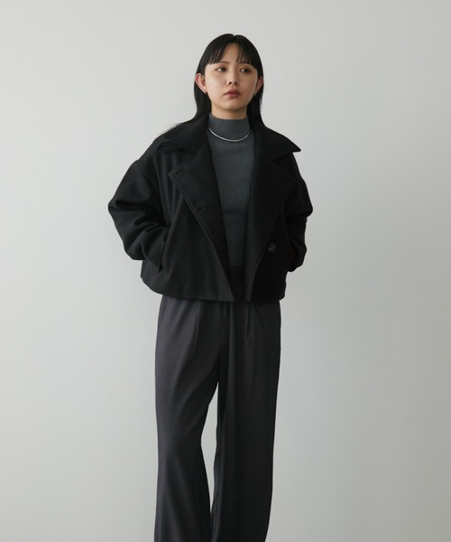 セール】スタンドカラー3WAYクロップドジャケット（その他アウター