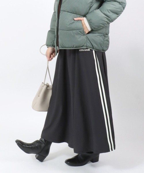 KAREN MILLEN コンパクト ストレッチ ジャカード ブレザー 無地 ストレッチウォッシャブル 1ボタンジャケット＋フレアースカート