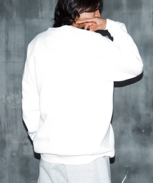 【セール】BABES CREW SWEAT/スラッシャー裏起毛リラックスサイジングバイカーガールプリントクルーネックスウェットトレーナー（スウェット）｜THRASHER（スラッシャー）