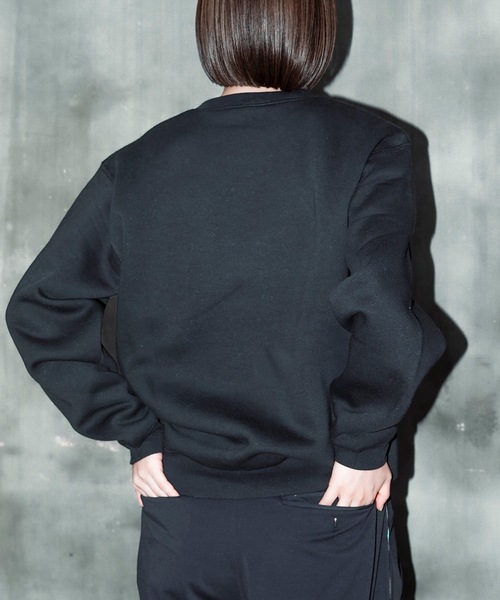 【セール】BABES CREW SWEAT/スラッシャー裏起毛リラックスサイジングバイカーガールプリントクルーネックスウェットトレーナー（スウェット）｜THRASHER（スラッシャー）