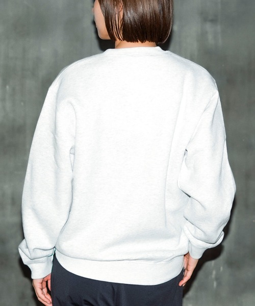 【セール】BABES CREW SWEAT/スラッシャー裏起毛リラックスサイジングバイカーガールプリントクルーネックスウェットトレーナー（スウェット）｜THRASHER（スラッシャー）