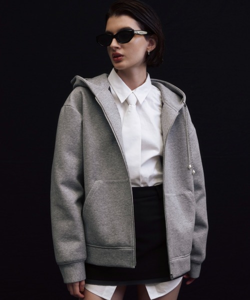 Jose moon パーカー　フーディ　トップス　スウェット　ジャケット　MM6 JOSE MOON（ジョゼムーン）の「OVERDYE ZIP HOODIE/オーバーダイ