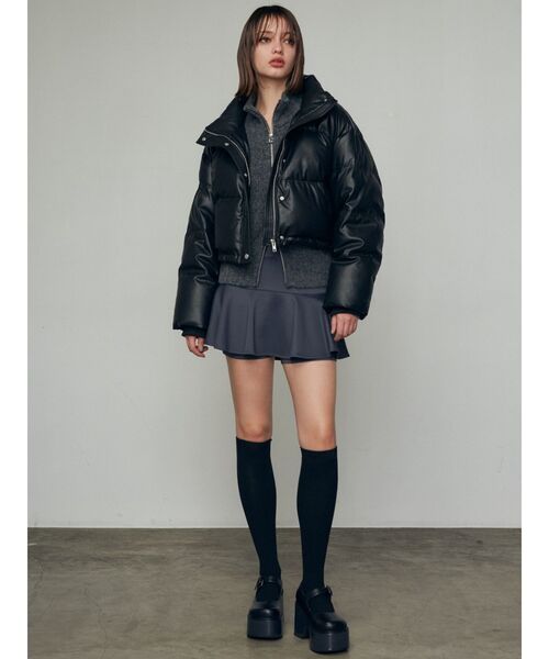 EMODA（エモダ）の「チャンキーメリージェーンシューズ（パンプス・レディース・ブラック/アイボリー・LARGE/MEDIUM/SMALL）」の7枚目の写真