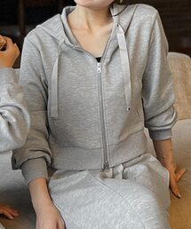 KOBE LETTUCE | [ Yuumiさんコラボ ] ダブルジップショートパーカー(パーカー)