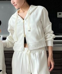 KOBE LETTUCE | [ Yuumiさんコラボ ] ダブルジップショートパーカー(パーカー)