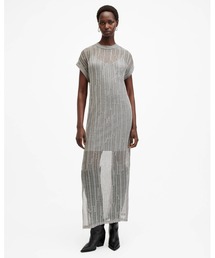 ALLSAINTS（オールセインツ）の「GIANA METALLIC OPEN STITCH MIDI