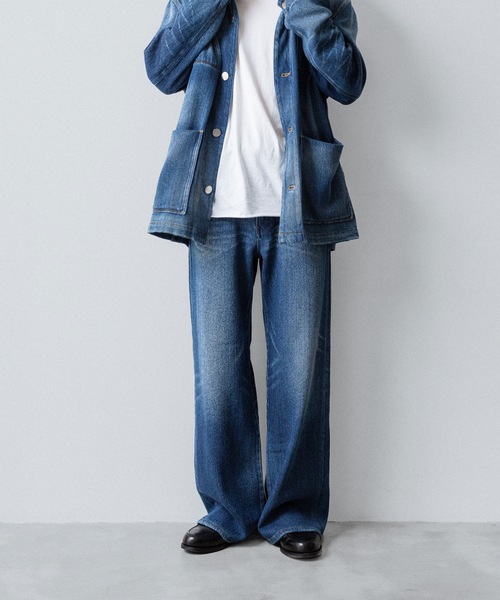 特価ブランド サテンデニム バギートラウザーズ / SATIN DENIM BAGGY TROUSERS パンツ