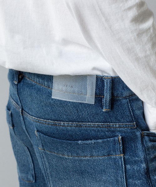VEIN (ヴェイン)の「サテンデニム バギートラウザーズ / SATIN DENIM BAGGY TROUSERS(デニムパンツ・メンズ・ネイビー/ブラック・2/3/1)」の18枚目の写真