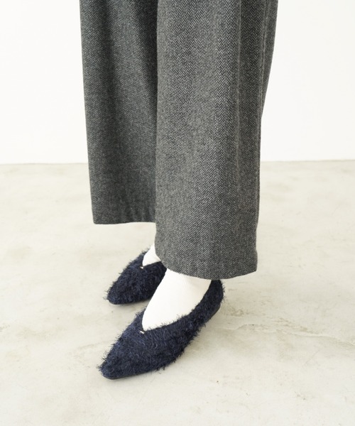 Launa lea（ラウナレア）の「ジャガードＶカットフラットパンプス(0586)（パンプス・レディース・ネイビー/ブラック/グレー系その他・22.5cm/23.0cm/23.5cm/24.0cm/24.5cm/25.0cm/22.0cm）」の9枚目の写真