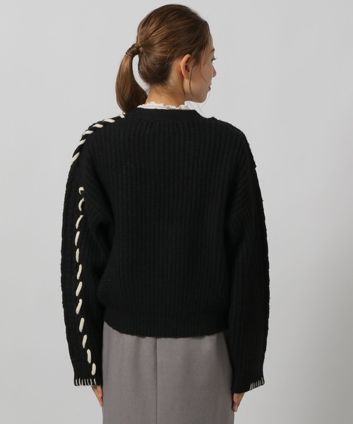 セール】ハンドステッチケーブルカーディガン / 144441（カーディガン