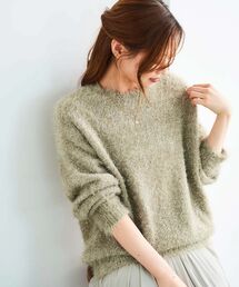 le.coeur blanc | ラメシャギーニットプルオーバー(ニット/セーター)