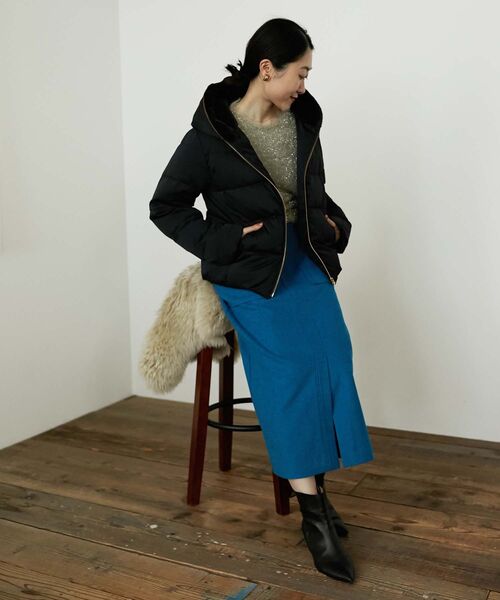 le.coeur blanc(ルクールブラン)の「ラメシャギーニットプルオーバー(ニット/セーター・レディース・ライトグレー/ダークグレー/ベージュ・38)」の15枚目の写真