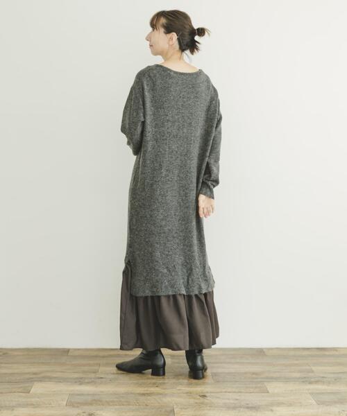 ITEMS URBANRESEARCH(アイテムズ アーバンリサーチ)の「ニットベストセットワンピース(ワンピース・レディース・グレー/ライトブラウン・FREE)」の8枚目の写真