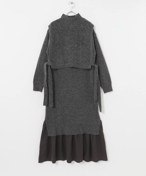 ITEMS URBANRESEARCH◉ベストセットニットワンピース◉ORG◉F ITEMS URBANRESEARCH（アイテムズ アーバンリサーチ） ワンピース