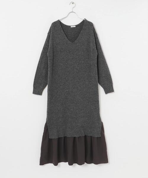 セール】ニットベストセットワンピース（ワンピース）｜ITEMS